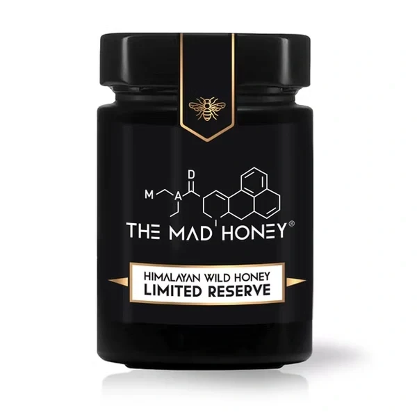 The Mad Honey Limited Reserve jar reviewed for sourcing, lab testing, and availability compared with other mad honey brands.